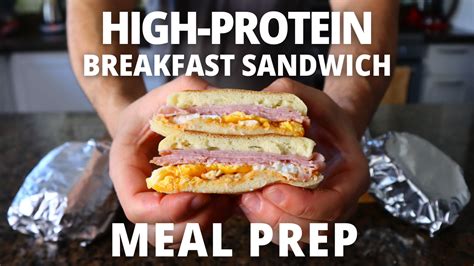 Breakfast Sandwich Recipe High Protein Meal Prep Marra Strength