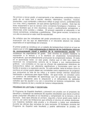 Carta Circular Programa Espa Ol Pdf