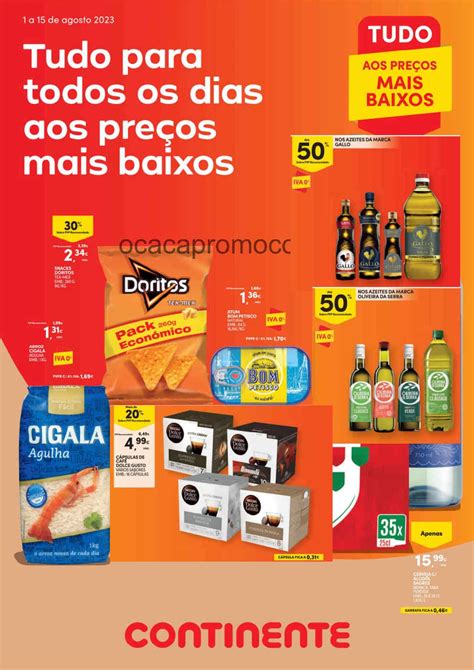 Antevisão Folheto CONTINENTE Promoções 1 agosto a 15 agosto O Caça