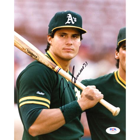 Jose Canseco Signed Athletics 8x10 Photo PSA COA Pristine Auction