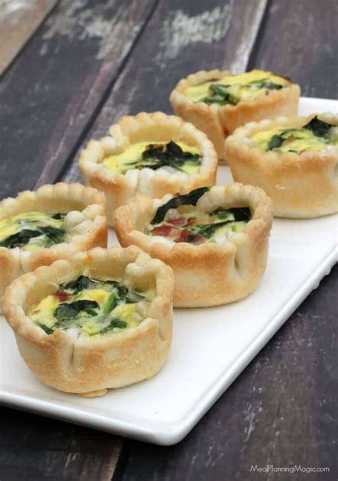 Mini Spinach Quiche