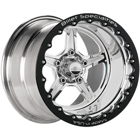 Billet Specialties 15x10 Street Lite Single Bead Lock 5x4 5 Bp 6 5 Bs Polished Sn95 Mustang