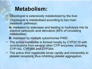 Clopidogrel pharmacokinetics | PPT