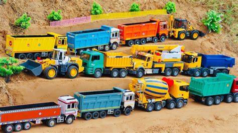 Fantastic Xxl Rc Construction Site Rc Excavators Dump Trucks Wheel