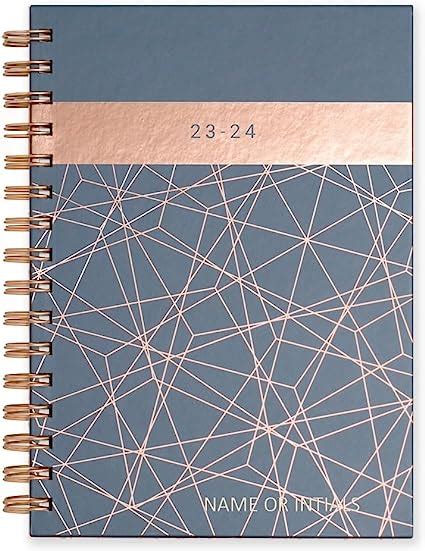 Matilda Myres 2023 2024 Diary Weekly A5 Mid Year Diary Rose Gold