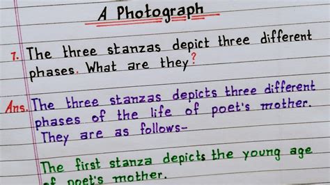 The Three Stanzas Depict Three Different Phases What Are They A