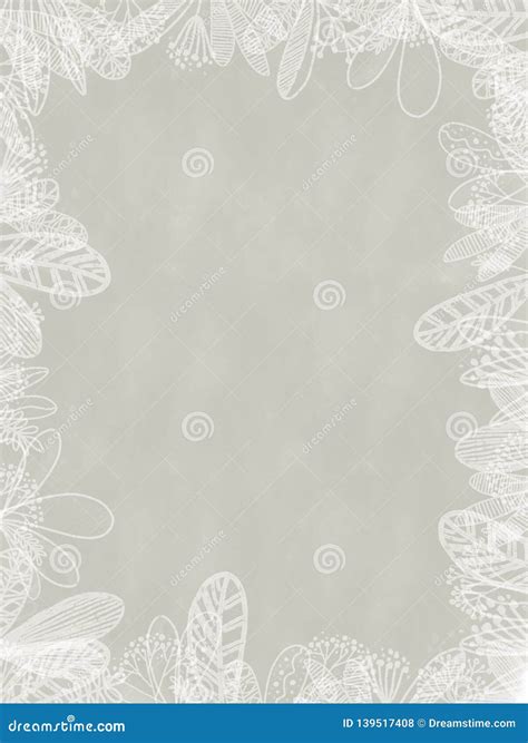 Nude Floral Background With Space For Text Stock Illustration Illustration Of Element Chalk