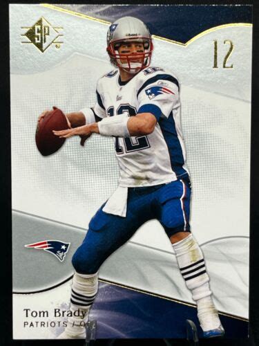 Tom Brady Upper Deck Sp Football New England Patriots Ebay