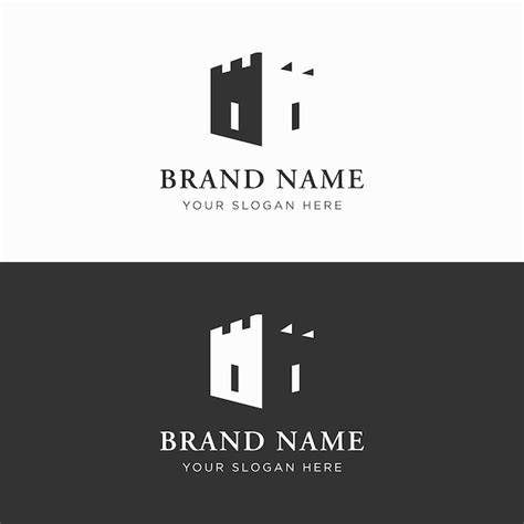 Premium Vector Retro Vintage Castle Logo Template Design With