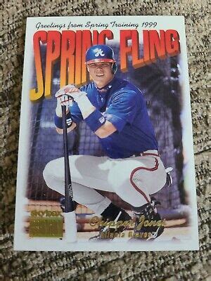 Chipper Jones Skybox Premium Spring Fling Baseball Card