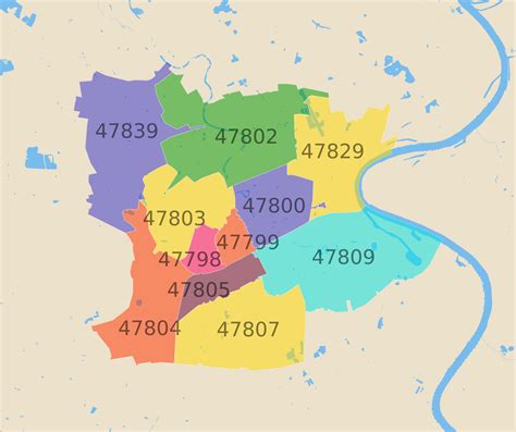 Krefeld Postleitzahlen Karte Atlasbig