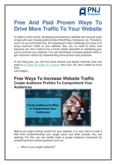 Ppt Free And Paid Proven Ways To Drive More Traffic To Your Website