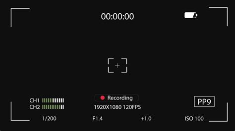 Экран камеры вектор экран камеры, показывающий, что идет запись ...