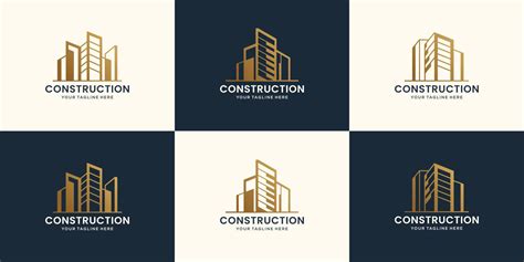 Collection Of Abstract Building Construction And Architectural Logo