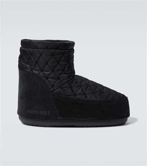 Icon Low Quilted Snow Boots In Black Moon Boot Mytheresa