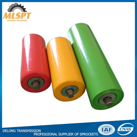 Mining Industry Belt Conveyor Rubber Impact Idler Rollers China