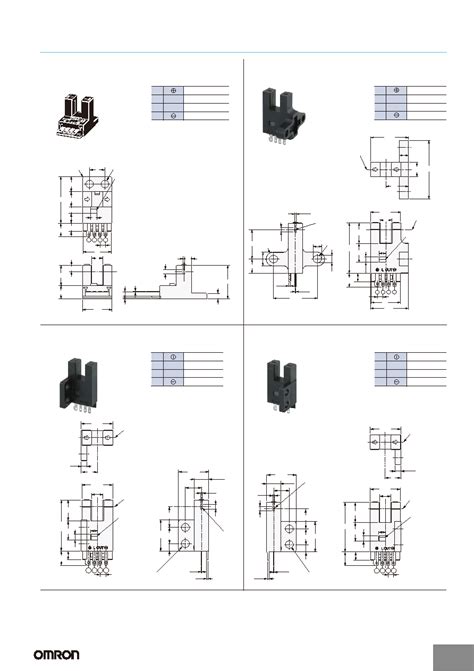 Ee Sx Datasheet Pages Omron Slot Type Photomicrosensor Non