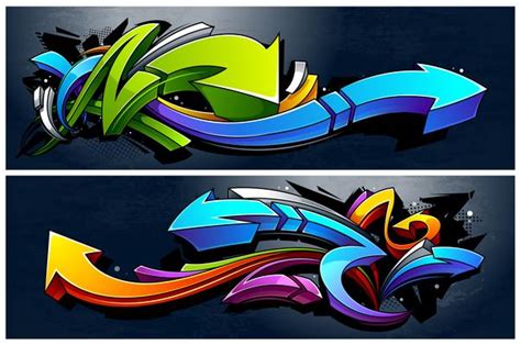 Graffiti Arrows Vector Art, Icons, and Graphics for Free Download