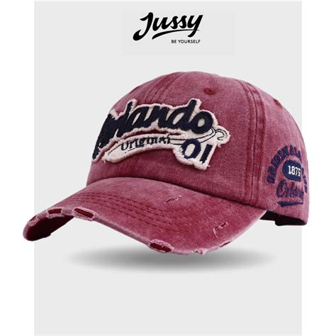 Mũ Lưỡi Trai Y2K Jean Wash ORLANDO Jussy Official Chất Vải Jean Form Mềm Nhiều Màu Hot Có Khóa