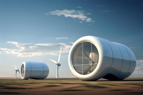 Premium Ai Image Futuristic Environmentally Friendly Power Plant Of