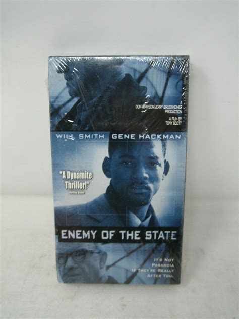 Vintage Enemy Of The State Vhs Tape Sealed 1999 Will Smith Gene Hackman Vtg 786936091526 Ebay