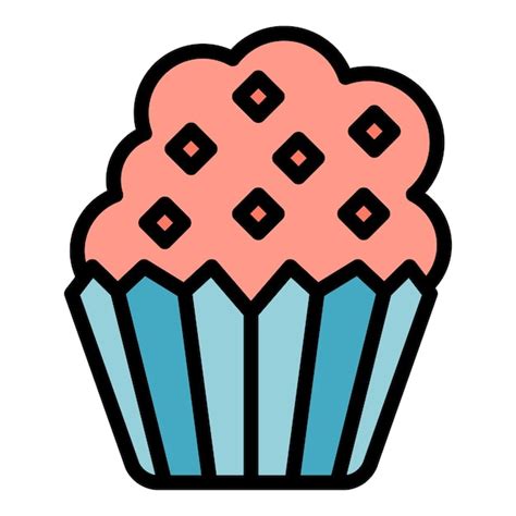 Premium Vector Handmade Muffin Icon Outline Handmade Muffin Vector