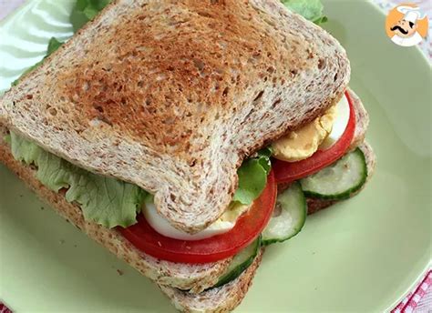 Vegetarian club sandwich - Recipe Petitchef