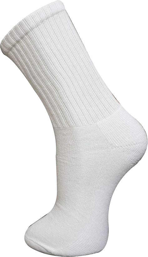 New Mens 12 Pairs COTTON RICH Plain White Sport Socks UK 6-11 EUR 39-45 ...