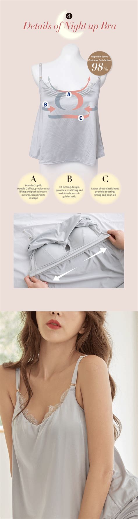beauty sleep night bradouble  silky satin pyjamas