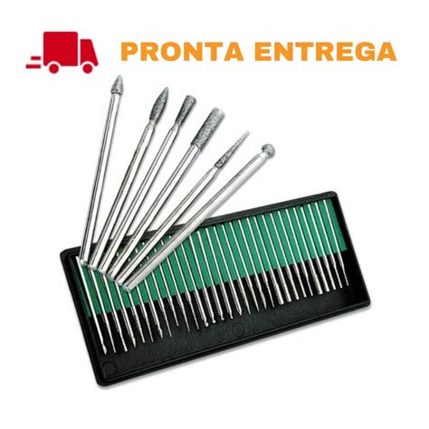 Kit 30 Brocas Diamantadas Lixadeira Unha Drill Fresa Gel Oferta