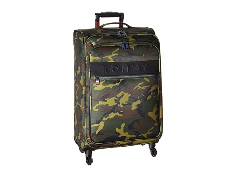 Tommy Hilfiger Softside Expandable Spinner Luggage Olive Camo Amazon