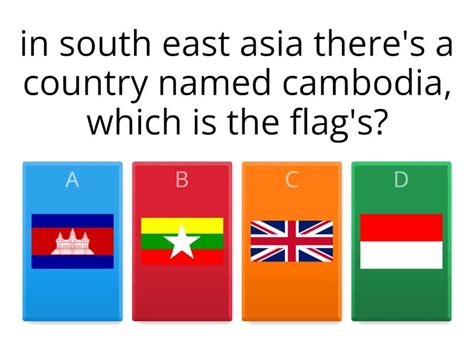 Flag of South East Asia Country - Quiz