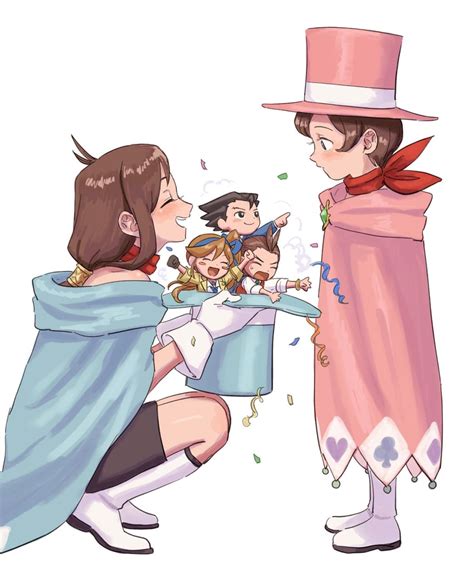 Phoenix Wright Apollo Justice Trucy Wright And Athena Cykes Ace