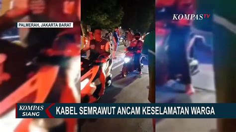 Pengemudi Ojol Tewas Diduga Akibat Hindari Kabel Yang Menjuntai Di