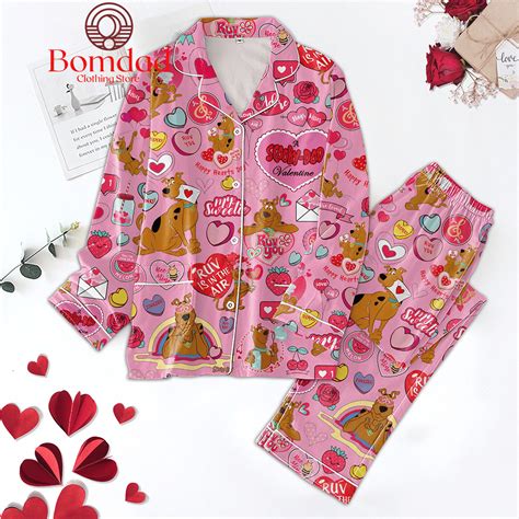 Scooby Doo Valentine Happy Hearts Day Pajamas Set Bomdad