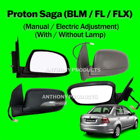 Proton Saga BLM FL FLX Door Side Mirror Manual Auto RH LH Lazada