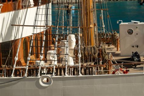 Sea Cloud Spirit Sailing Ship In St Maarten Editorial Image Image Of