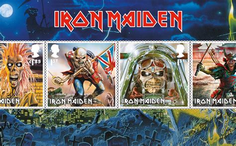 Servicio Postal De Reino Unido Lanza Sellos Postales De Iron Maiden