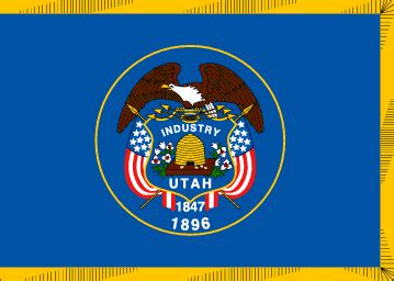 Utah State Information Symbols Capital Constitution Flags Maps