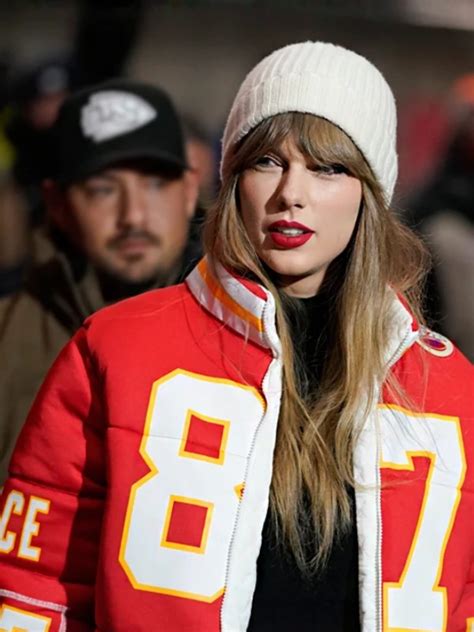 Taylor Swift Kelce 87 Chief Jacket | Kristin Juszczyk Jacket