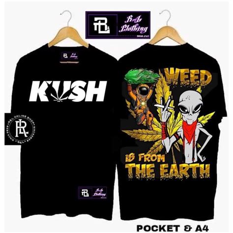 KUSH Culture Vintage Inspired Cotton Loose Clothing T Shirt For Men