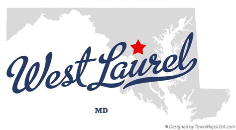 Map of West Laurel, MD, Maryland