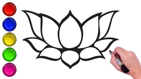 Easy Way To Draw A Lotus At William Coulter Blog