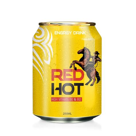 Red Hot Energy Drink Ml Can For Export Customize Private Label Free Sample Free Design