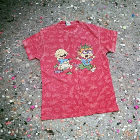 Vintage 90s Rugrats Tommy Chuckie T Shirt Ladies Sz M Gem