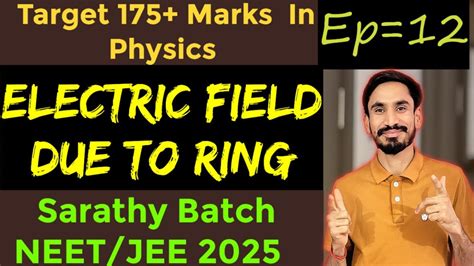 Ep12electric Charges And Fieldselectric Field Due To Ringneet