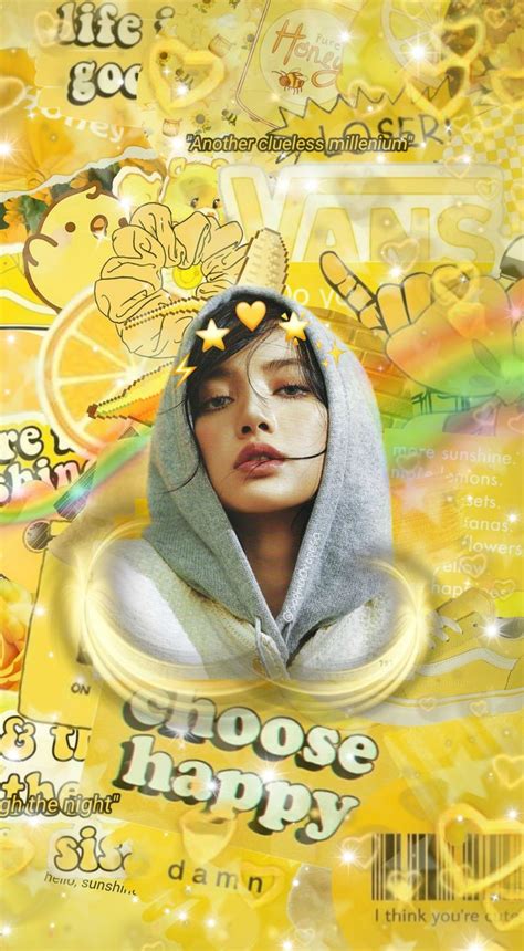 Blackpink Lisa Aesthetic Yellow Lockscreen Blackpink Lisa Blackpink Aesthetic