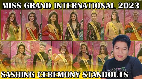 Miss Grand International Sashing Ceremony Standouts Youtube