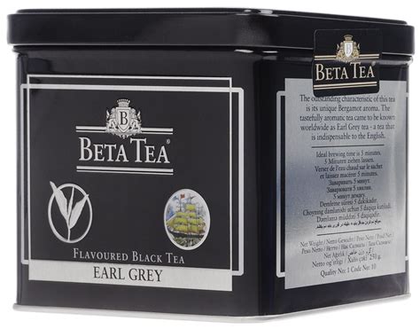 Beta Tea Earl Grey черный листовой чай, 250 г (жестяная банка) - купить ...