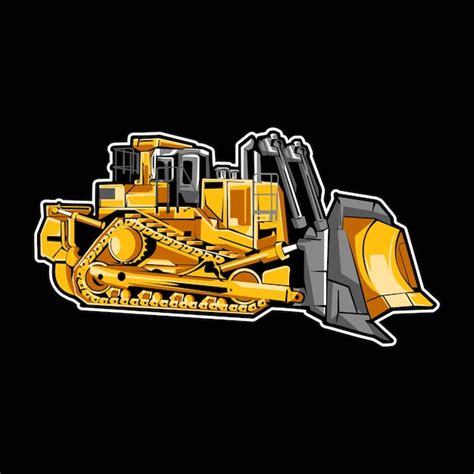 Premium Vector Bulldozer Construction Equipment Vector